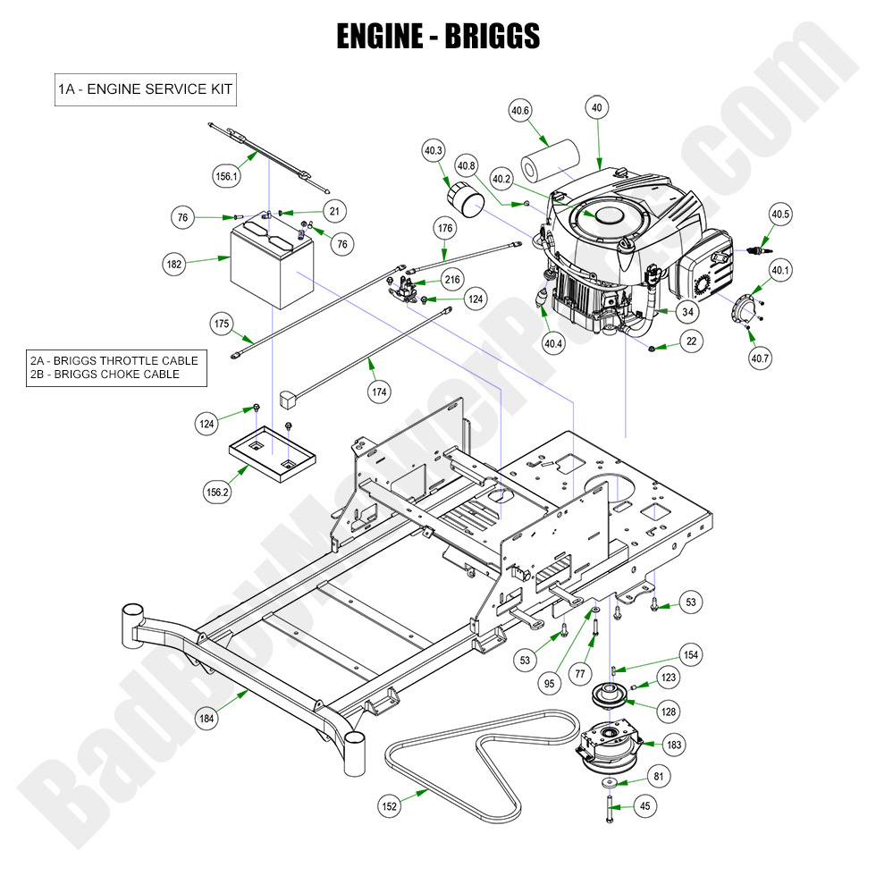 3316 - Bad Boy Mower Parts Lookup > 2023 > MZ Rambler > Engine - Briggs